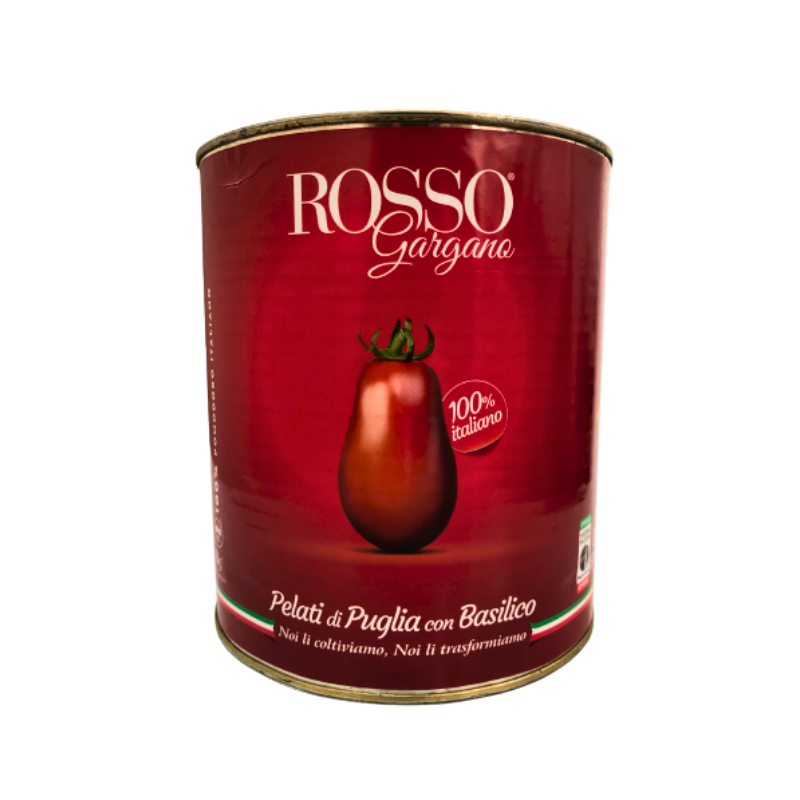 LATA DE JITOMATE PELADO ROSSO GARGANO 2.5KG
