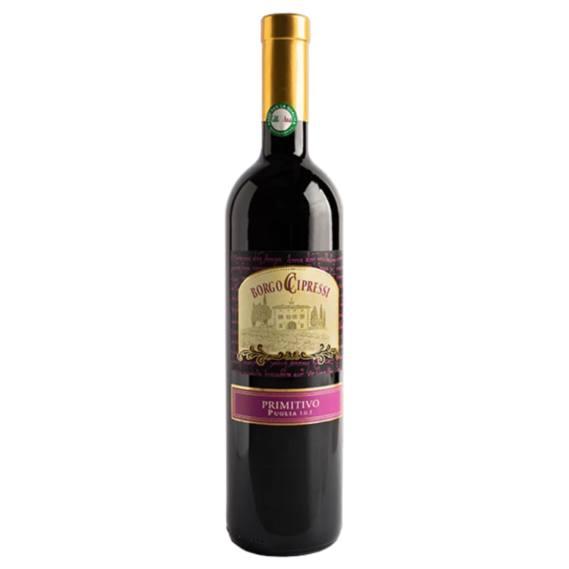 VINO TINTO PRIMITIVO IGT BORGO CIPRESI 750ML