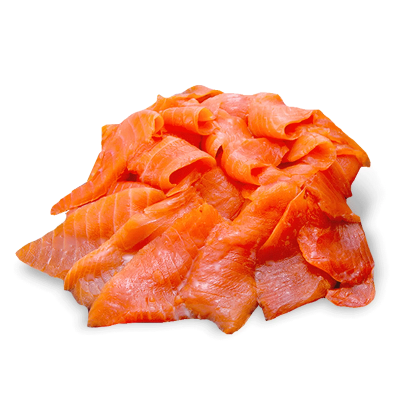 SALMON AHUMADO RECORTE 1KG CONGELADO
