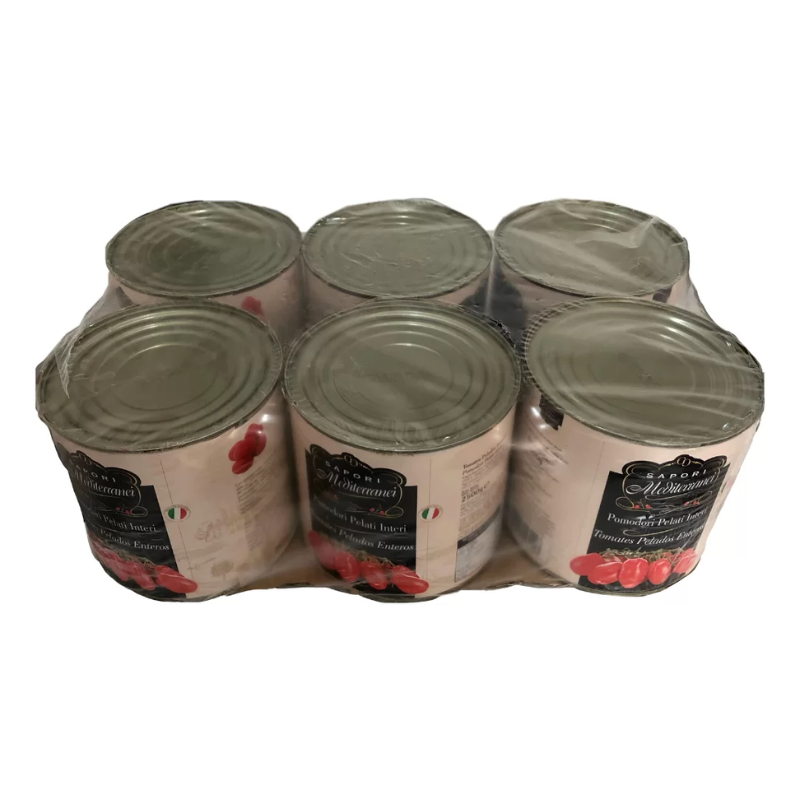 CAJA JITOMATE PELADO SAPORI 2.5KG