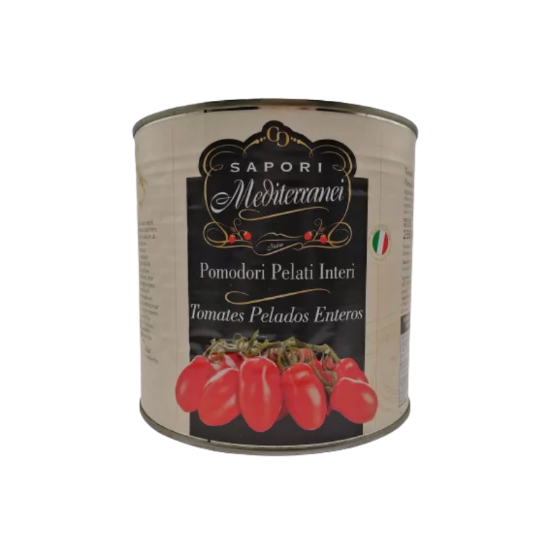 LATA DE JITOMATE PELADO SAPORI 2.5KG /1.5 kg