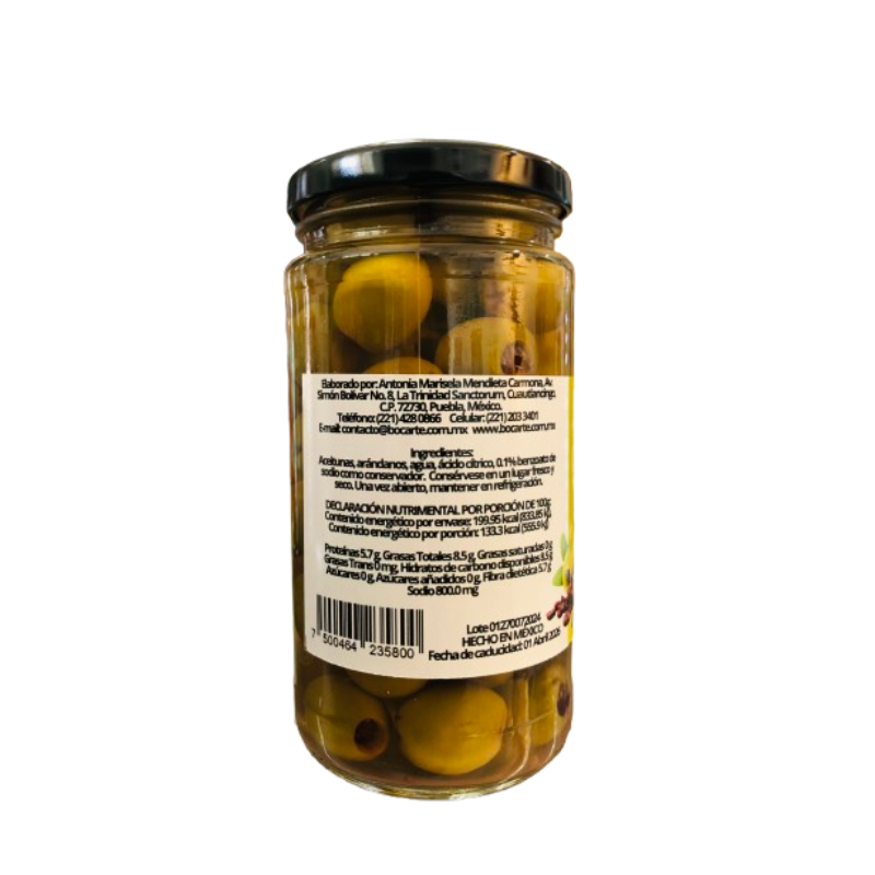 ACEITUNAS CON ARANDANOS BOCARTE 375GR/225