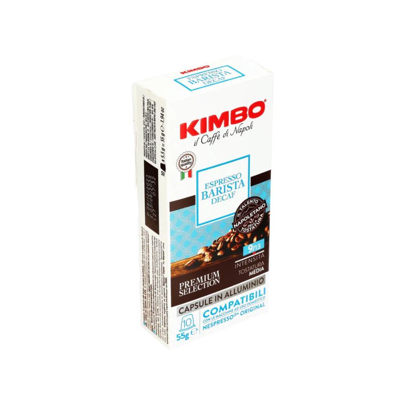 CAPSULA NESPRESSO KIMBO DESCAFEINADO 10 CAPSULAS DE 55GR C/U