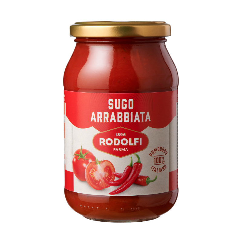 SALSA DE JITOMATE ARRABIATA RODOLFI 400GR